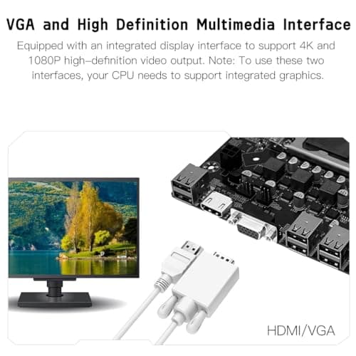MACHINIST H61 LGA 1155 (Intel 2th/3th Gen) Gaming Motherboard, Flex-ATX Computer Motherboards Support PCIe 2.0, 100M LAN, DDR3, SATA M.2 for Intel i3,i5,i7/Xeon E3 V2/Pentium