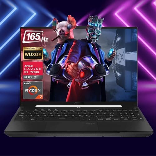 ASUS TUF 16" Ryzen 7 Ultimate Gaming Laptop, 16" FHD+ 165Hz, AMD Ryzen 7 7735HS, AMD Radeon RX 7700S (Beats GeForce RTX 4060), 32GB DDR5 RAM, 2TB SSD, RGB Backlit KB, Wi-Fi 6, Windows 11 Home, Black