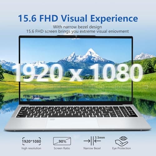 Gaming Laptop Core i7, 15.6 Inch Laptop Computer, Laptops 32GB RAM 1TB SSD, 180 Angle Open FHD 1920 * 1080 Display Fingerprint Unlock Backlit Keyboard WiFi5 HDMI,Traditional Computers,portable gamer