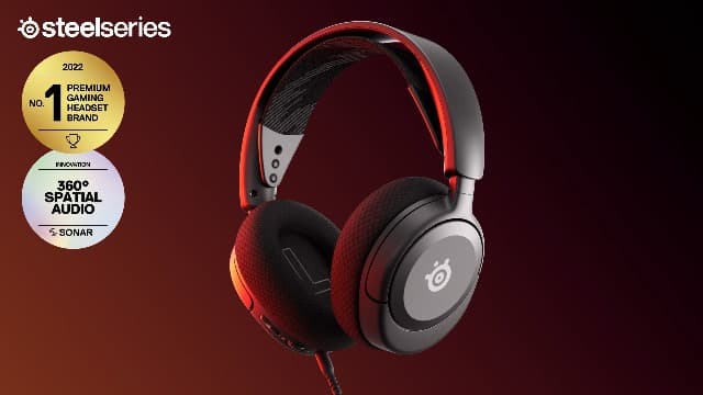 SteelSeries Arctis Nova 1 Multi-System Gaming Headset — Hi-Fi Drivers — 360° Spatial Audio — Comfort Design — Durable — Ultra Lightweight — Noise-Cancelling Mic — PC, PS5/PS4, Switch, Xbox - Black