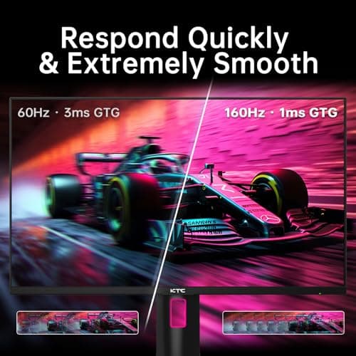 27" 4K UHD 144Hz Gaming Monitor - Fast IPS Panel 160Hz 1ms GTG, HDR400 132% sRGB, HDMI2.1/DP1.4, VESA Mount, Height/Tilt/Pivot/Swivel Stand, Vertical Monitor Ideal for Gamers, Designers