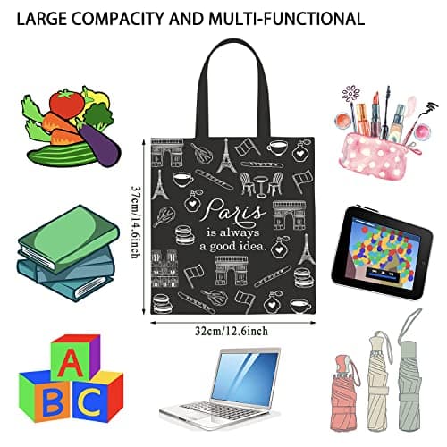 Paris City Skyline Zipper Pouch Makeup Bag - Paris tote