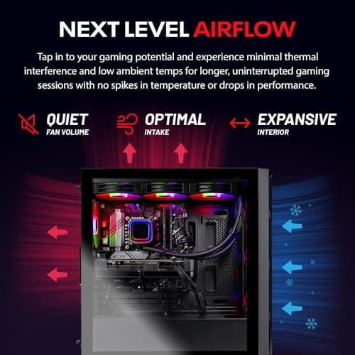 Skytech Rampage Gaming PC Desktop, Ryzen 7 9700X 3.8 GHz (5.5GHz Turbo Boost), NVIDIA RTX 5070 Ti 16GB GDDR7, 1TB Gen4 SSD, 32GB DDR5 RAM 5600 RGB, 850W Gold PSU, 360mm ARGB AIO, Wi-Fi, Win 11