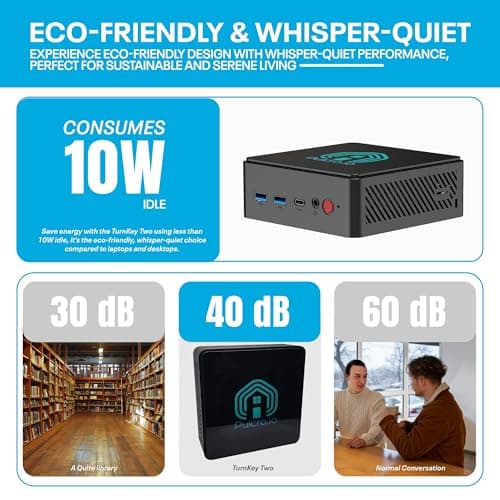 No OS | Pulcro TK Two Mini PC | N100 CPU, 16GB DDR4 RAM, 256GB M2 SSD, 4K HDMI+DisplayPort+USB Support, 4X USB, 2.5Gbps Ethernet, WiFi, BT