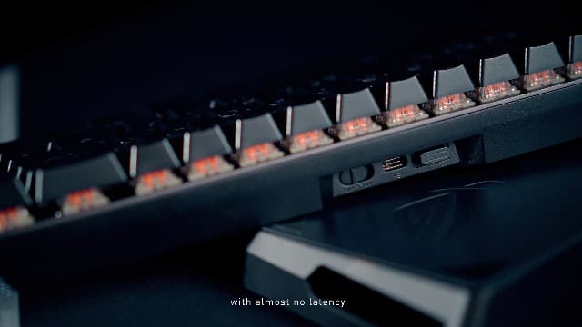 ASUS ROG Falchion NX 65% Wireless RGB Gaming Mechanical Keyboard | ROG NX Red Linear Switches, PBT Doubleshot Keycaps, Wired / 2.4G Hz, Touch Panel, Keyboard Cover Case, Macro Support,Black