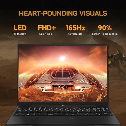 ASUS TUF 16" Ryzen 7 Ultimate Gaming Laptop, 16" FHD+ 165Hz, AMD Ryzen 7 7735HS (Beats Intel i7-13700H), AMD Radeon RX 7700S (Beats GeForce RTX 4060), 64GB DDR5 RAM, 1TB SSD, RGB Backlit KB, W11 Home