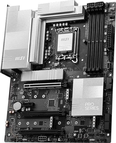 MSI PRO Z890-P WiFi ProSeries Motherboard (Supports Core Ultra Series 2 Intel Processors, LGA 1851, DDR5, PCIe 5.0, M.2, SATA, 5Gbps LAN, USB Type-C, Wi-Fi 7, Bluetooth 5.4, Thunderbolt 4, ATX)
