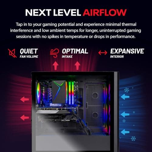 Skytech Chronos Gaming PC Desktop, Ryzen 7 7700 3.8 GHz (5.3GHz Turbo Boost), AMD RX 9070 XT 16GB GDDR6, 2TB Gen4 NVMe SSD, 32GB DDR5 RAM 6000 RGB, 850W Gold ATX 3.0 PSU, Wi-Fi, Win 11
