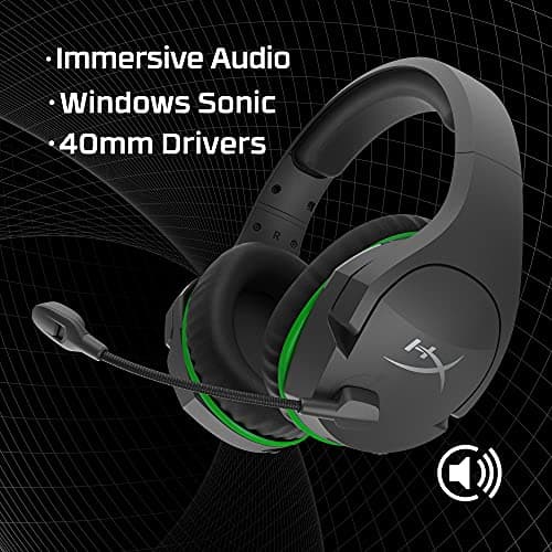 HyperX CloudX Stinger Core – Wireless Gaming Headset, for Xbox Series X|S and Xbox One, Memory foam & Premium Leatherette Ear Cushions, Noise-Cancelling,Black