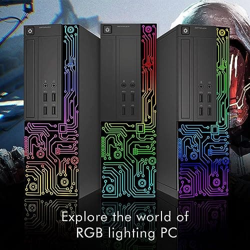 Dell RGB Gaming Desktop Computer PC, Intel Core i5, GeForce GT 1030 2GB GDDR5, 16GB RAM, 512GB SSD, 24 Inch HDMI Monitor, RGB Keyboard Mouse and Headset, WiFi, Windows 10 Pro (Renewed)