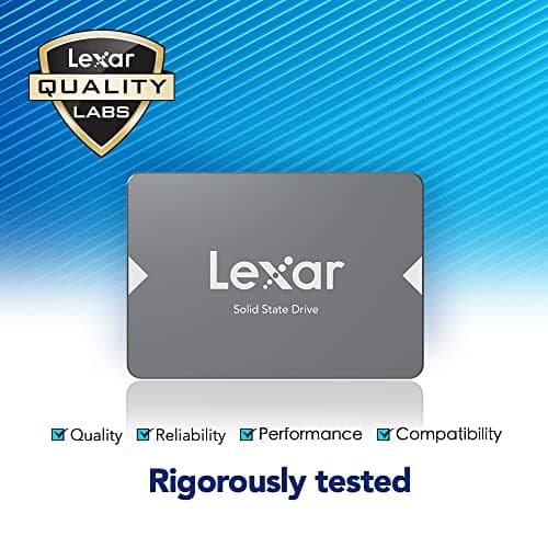 Lexar 128GB NS100 SSD 2.5 Inch SATA III Internal Solid State Drive, Up To 520MB/s Read, Gray (LNS100-128RBNA)