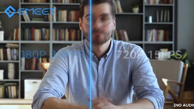 EMEET 1080P Webcam with Microphone, C960 Web Cam, 2 Mics, 90° FOV, USB Type-A & A-to-C Adapter, Plug&Play Computer Camera for Online Calling, Zoom/Teams/Facetime, Switch 2 Camera Support, 2025 Version