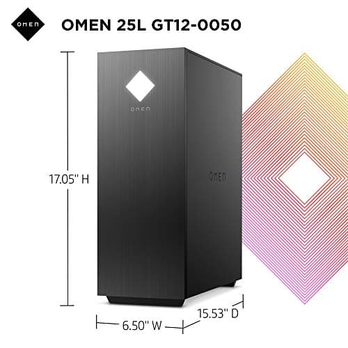 25L Gaming Desktop PC, AMD Radeon RX 5700, AMD Ryzen 7 3700X, HyperX 16 GB DDR4 RAM, 1 TB SATA Hard Drive & 512 GB PCIe NVMe SSD, Windows 10 Home, VR Ready, RGB Lighting (GT12-0050, 2020 Model)