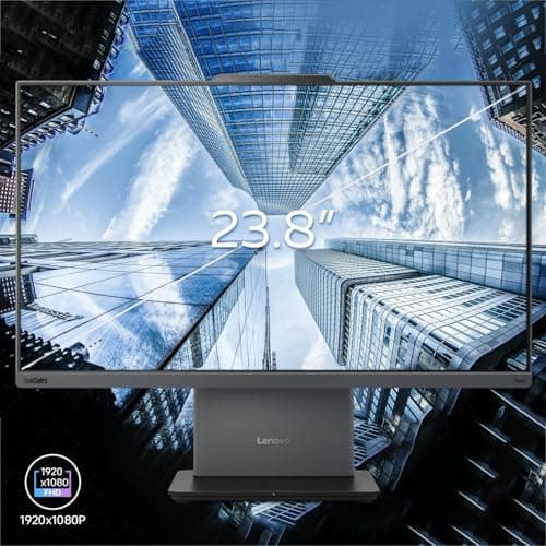 Lenovo ThinkCentre All-in-One Business Computer, 23.8" FHD Display, 13th Gen Intel 6-Core Processor, 32GB DDR5 RAM, 1TB PCIe SSD, Wi-Fi 6, HDMI, USB-C, Webcam, Windows 11 Pro