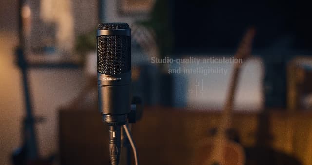 Audio-Technica AT2020 Cardioid Condenser Studio XLR Microphone, Ideal for Project/Home Studio Applications