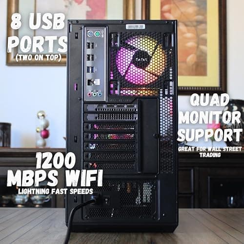 The Horizon Extreme I7 RTX Gaming Desktop PC || i7 E5-2699V3 18-Core || RTX 5060 TI || 64GB RAM || SSD + 4TB HHD || 650 W 80+ Gold Power Supply || 1200 Mbps WiFi Ready || Windows 11 Pro