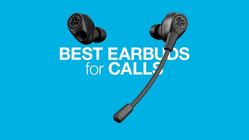 JLab Work Buds in-Ear True Wireless Headset with Detachable Noise-Canceling Boom Mic, Black, Long 55+ Total Hours Playtime, Bluetooth Multipoint, USB-C Charging Dock