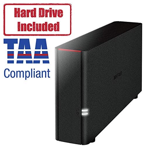 BUFFALO LinkStation 210 2TB 1-Bay NAS Network Attached Storage with HDD Hard Drives Included NAS Storage That Works as Home Cloud or Network Storage Device for Home