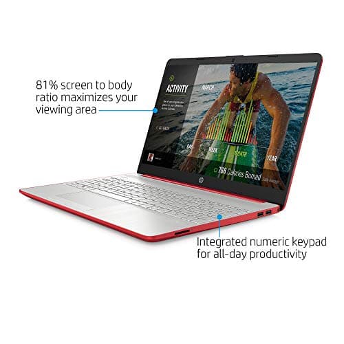 HP 15.6in Laptop (Intel Pentium Quad-Core N5000, 4GB RAM, 128GB SSD, HDMI, WiFi, Bluetooth, HD Webcam, Windows 10 S) (Renewed)
