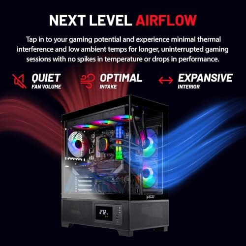 Skytech Azure Gaming PC Desktop, Ryzen 9 9900X 4.4 GHz (5.6GHz Turbo), NVIDIA RTX 5070 Ti 16GB, 2TB Gen4 NVMe SSD, 32GB DDR5 RAM 5200 RGB, 850W Gold ATX 3 PSU, 360mm ARGB AIO, Wi-Fi, Win 11