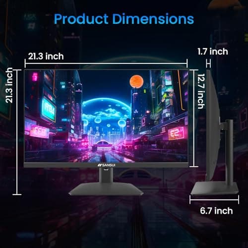 SANSUI 24 Inch Gaming Monitor 180Hz, DP 1.4 & HDMI 2.0 Ports High Refresh Rate Computer Monitor, Racing FPS RTS Modes, 1ms Response Time 110% sRGB (ES-G24F4, HDMI Cable Included)