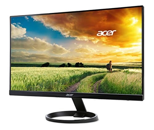 acer 23.8” Full HD 1920 x 1080 IPS Zero Frame Home Office Computer Monitor - 178° Wide View Angle - 16.7M - NTSC 72% Color Gamut - Low Blue Light - Tilt Compatible - VGA HDMI DVI R240HY bidx