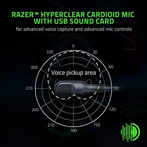 Razer BlackShark V2 Gaming Headset: THX 7.1 Spatial Surround Sound - 50mm Drivers - Detachable Mic - for PC, PS4, PS5, Switch, Xbox One, Xbox Series X|S - 3.5mm Audio Jack & USB DAC - Black