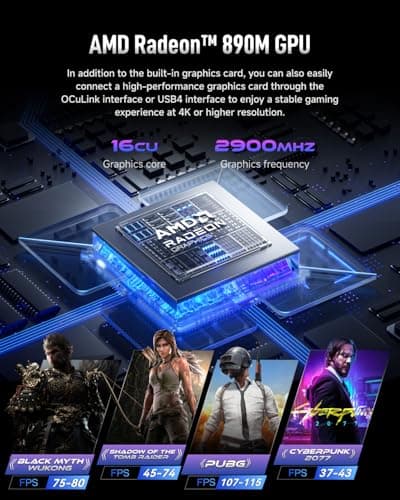 AI Mini PC XG1-370 AMD Ryzen AI 9 HX 370(12C,24T, up to 5.1GHz)& Radeon 890M (AMD XG1-370 32GB+1TB)
