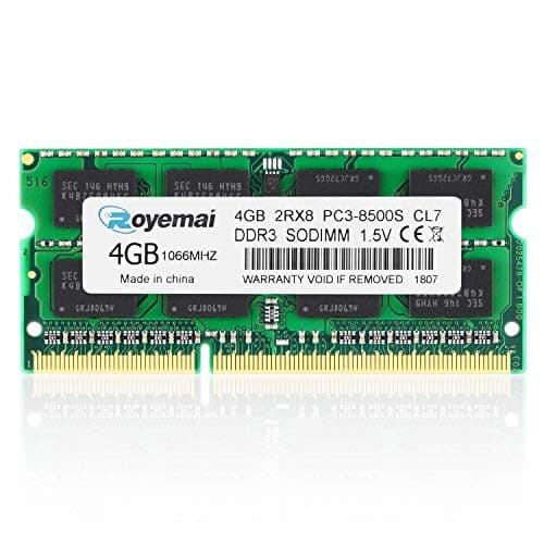 PC3-8500S DDR3 1066 8GB Kit (2x4GB) 1067MHz 1066MHz Sodimm RAM Compatible with Late 2008, Early/Mid/Late 2009, Mid 2010 MacBook, MacBook Pro, iMac, Mac Mini
