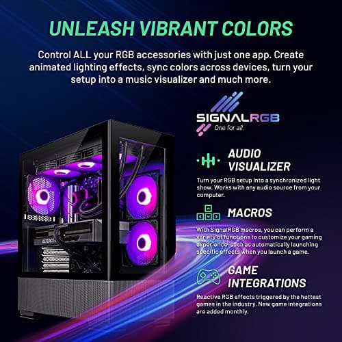 Skytech Gaming Azure Gaming PC Desktop – AMD Ryzen 7 7700X 4.5 GHz, NVIDIA RTX 4070, 1TB NVME SSD, 32GB DDR5 RAM RGB, 650W Gold PSU, 360mm AIO, 11AC Wi-Fi, Windows 11 Home 64-bit,Black