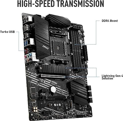 INLAND AMD Ryzen 7 5700X 8-Core 16-Thread Unlocked Desktop Processor with MSI B550-A PRO ProSeries Motherboard (AMD AM4, DDR4, PCIe 4.0, SATA 6Gb/s, M.2, USB 3.2 Gen 2 ATX)