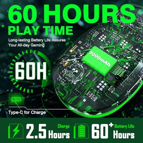 X3 Wireless Gaming Headset for Xbox Series X|S, PS5, PC, Mac, Switch – Bluetooth Headphones with Noise Cancelling Mic, 60H Playtime, Low Latency, Lightweight & Comfortable for Gamers