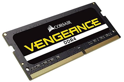 CORSAIR Vengeance SODIMM DDR4 RAM 32GB (2x16GB) 3200MHz CL22-22-22-53 1.2V Intel AMD Laptop Notebook Memory - Black (CMSX32GX4M2A3200C22)