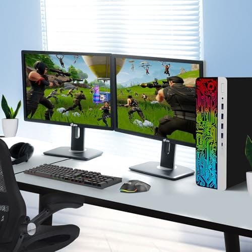 BTO Windows 11 Pro Gaming Desktop PC HP G3 RGB – Intel i5 6th Gen Processor, 16GB DDR4 Ram, 512GB SSD, NVIDIA GeForce GT 1030 DDR5, 22-inch Monitor – Wi-Fi – Computer Tower for PC Gamer (Renewed)
