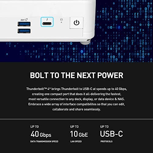 MSI Cubi N ADL Mini PC: Intel Celeron N100, Wi-Fi, Thunderbolt Type C, Black, Non-OS/Barebone: ADL-020BUS
