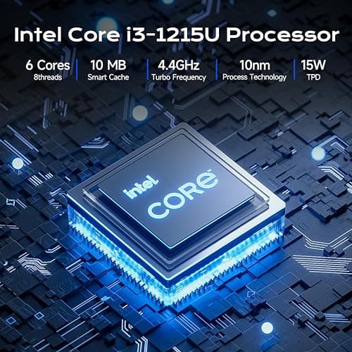 2 in 1 Laptop Convertible 15.6 Inch (16GB RAM, 1TB SSD), i3-1215U 6-Core Processor(Up to 4.4Ghz), FHD IPS Touch Screen Laptop Computer 360° for Students and Business, USB 3.0, Type C