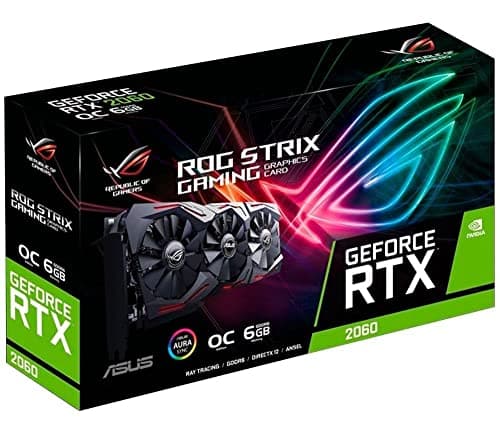 ASUS ROG STRIX GeForce RTX 2060 Overclocked 6G GDDR6 HDMI DP 1.4 Gaming Graphics Card (ROG-STRIX-RTX-2060-O6G)