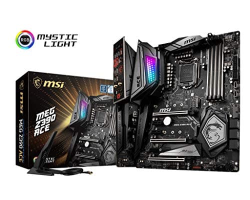 MSI MEG Z390 ACE LGA1151 (Intel 8th and 9th Gen) M.2 USB 3.1 Gen 2 DDR4 Wi-Fi SLI CFX ATX Z390 Gaming Motherboard
