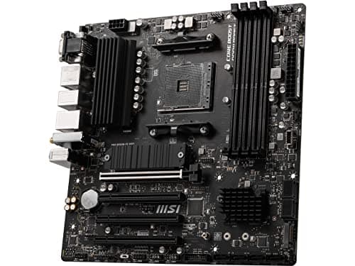MSI PRO B550M-VC WiFi ProSeries Motherboard (AMD Ryzen 5000 Series, AM4, DDR4, PCIe 4.0, SATA 6Gb/s, M.2, USB 3.2 Gen 2, HDMI/DP, Wi-Fi 6E, Bluetooth 5.2, mATX)
