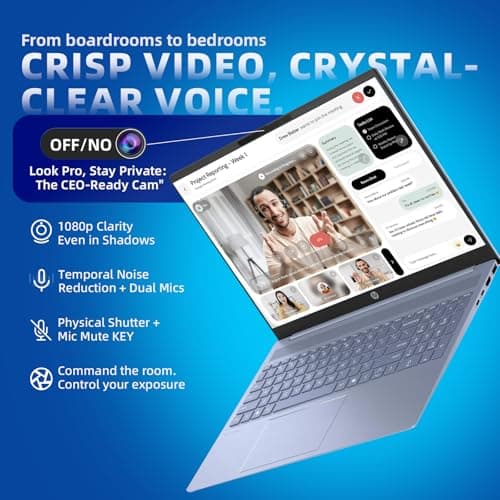 HP Pavilion 16 Touchscreen Laptop – Intel Core 7 150U (Beats i7-1355U) – 16" WUXGA Display – AI Copilot, Backlit – Windows 11 Pro, Office Pro Lifetime 65W GaN Charging– Sky Blue – 32GB RAM | 4TB SSD