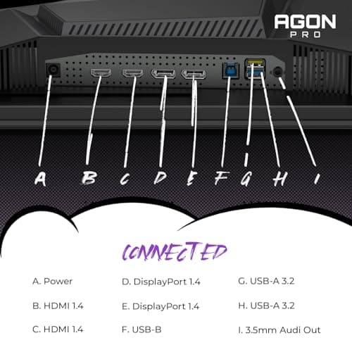AOC Agon PRO AG276QZD2 27" OLED Tournament Gaming Monitor 2560x1440, 240Hz 0.03ms, G-SYNC, PS5 Xbox Switch Compatible, Glossy, Black