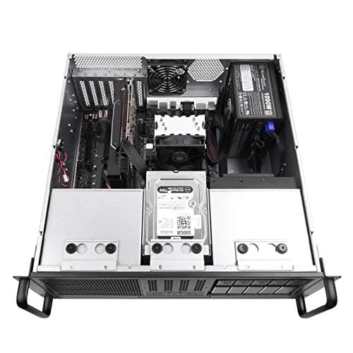 SilverStone Technology RM41-H08 4U Rackmount Server Case with 5 x 3.5 Hot-Swappable Bay and 3 x 5.25 Bays with USB 3.1 Gen 1 RM41-H08-x