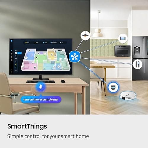 Samsung 43” Smart Monitor M7 (M70F) 4K UHD Display, Samsung Vision AI, Smart TV Apps, Gaming Hub, USB-C, HDMI and USB-A, Black, LS43FM702UNXZA, 2025