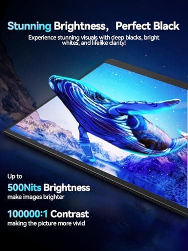 Newsoul 16" OLED Portable Monitor, Laptop Screen Extender 3K 2880x1800 120Hz 0.1ms Response, 500 Nits Brightness, 100000:1 Contrast, 100% DCI-P3 Ultra-Slim Travel Monitor for Phone Game Consoles