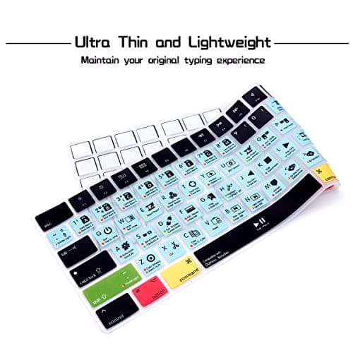 HRH Davinci Resolve Shortcut Hotkey Silicone Keyboard Cover Keypad Skin for Magic Keyboard with Numeric Keypad A1843 MQ052LL/A Released in 2017/2018(US/EU Layout)