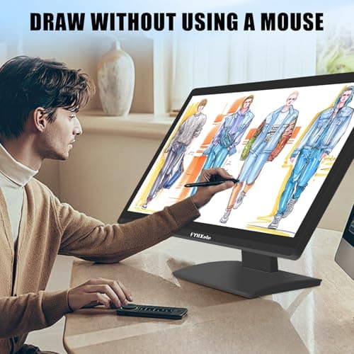 24 Inch Touchscreen Monitor, IPS FHD 1080P Touch PC Display, 100Hz, LED Backlit Multi-Touch Monitor, VESA, HDMI & VGA & USB Computer Touch Screen for Gaming, Business, Warehouse, Bar, Gym