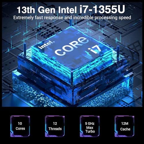 HP 17 Touchscreen Laptop Computer, 17.3" HD+ Touch Screen Business Laptop, Intel Core i7, 32GB RAM, 1TB SSD+512GB Docking Set, Windows 11 Pro Lifetime Office, 10-Key Backlit Keyboard