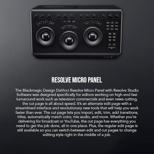 Blackmagic Design Davinci Resolve Micro Panel (BMD-DV-RES-BBPNLMIC)