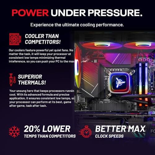 Skytech King 95 Gaming PC Desktop, Ryzen 9 9900X 4.4 GHz (5.6GHz Turbo Boost), NVIDIA RTX 5070 12GB GDDR7, 1TB Gen4 NVMe SSD, 32GB DDR5 RAM 6000 RGB, 850W Gold PSU, 360mm ARGB AIO, Wi-Fi, Win 11