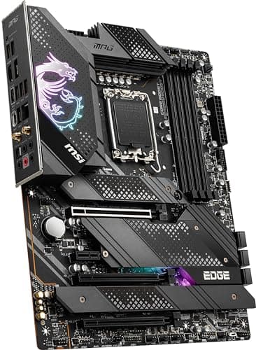 MSI MPG Z690 Edge WiFi DDR4 Gaming Motherboard (ATX, 12th Gen Intel Core, LGA 1700 Socket, DDR4, PCIe 4, CFX, M.2 Slots, Wi-Fi 6)